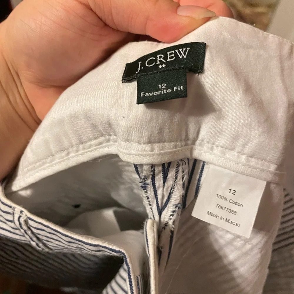 J CREW WOMENS PINSTRIPE WIDE LEG PANTS - Picture 3 of 5